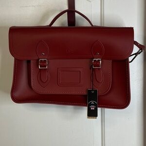 The Cambridge Satchel Company Classic Red Briefcase